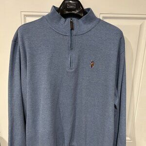 U.S. Polo Assn. Long Sleeve Quarter Zip Sweater - 2XL
